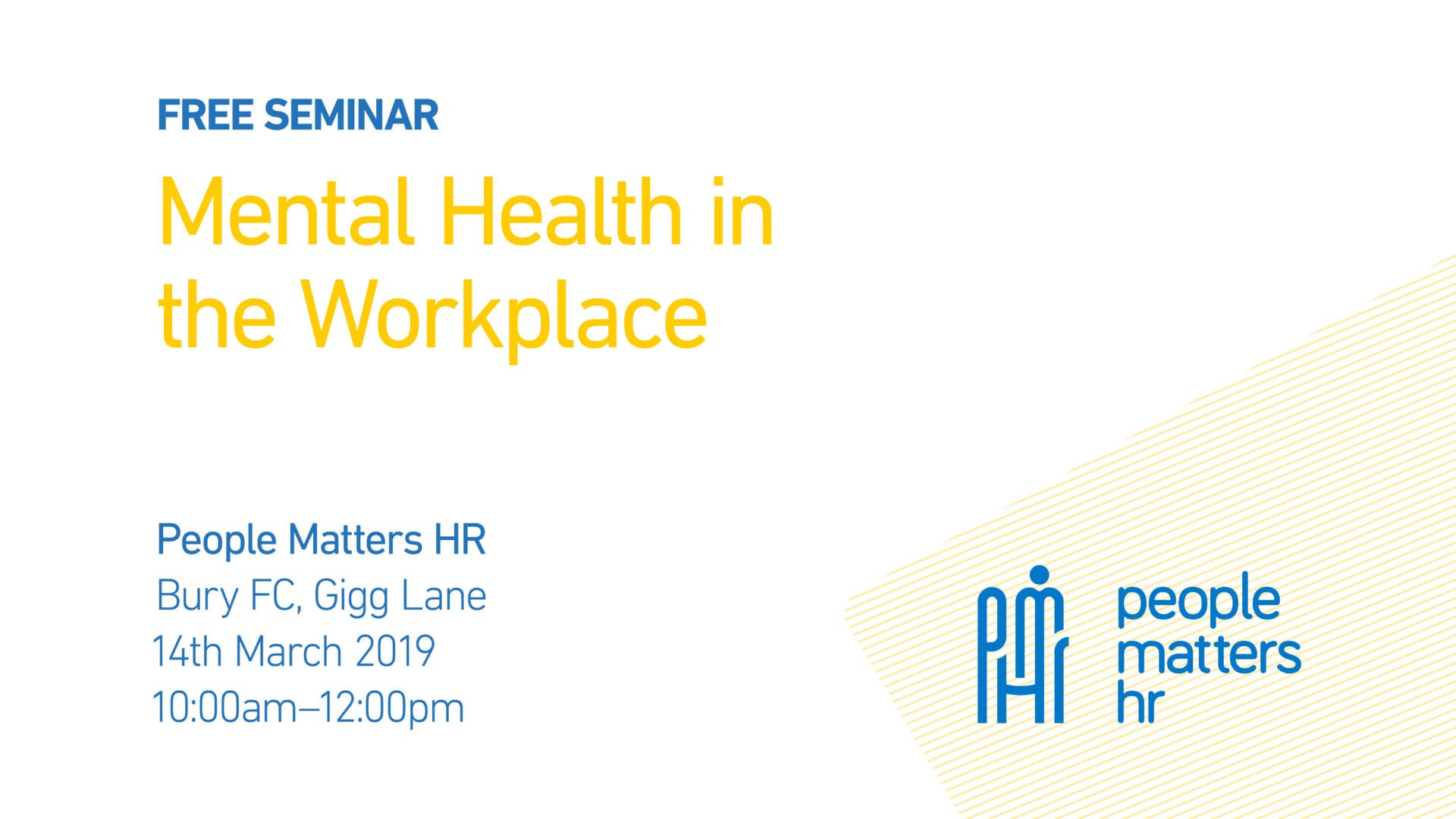 FREE Seminar: Mental Health in the Workplace | People Matters HR